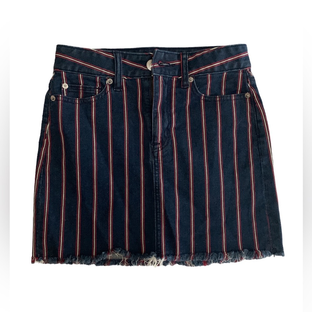 American eagle cute striped denim skirt- size 00